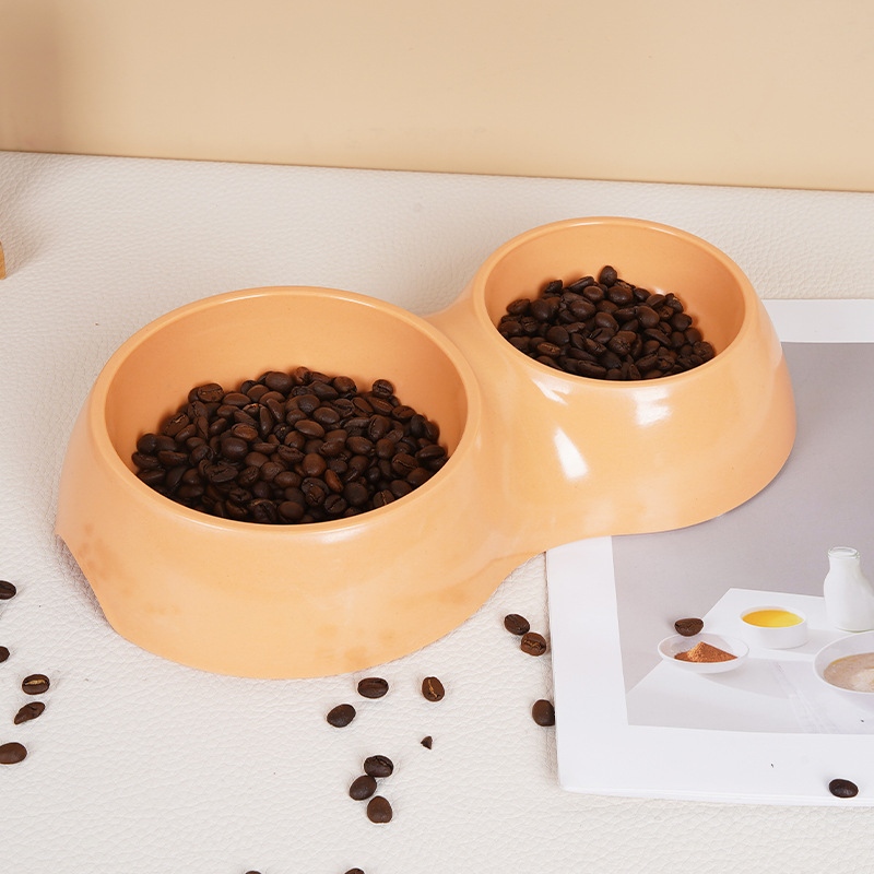 Xüsusi Bambuk Fiber Melamin Heyvanları üçün İkiqat Kasa
