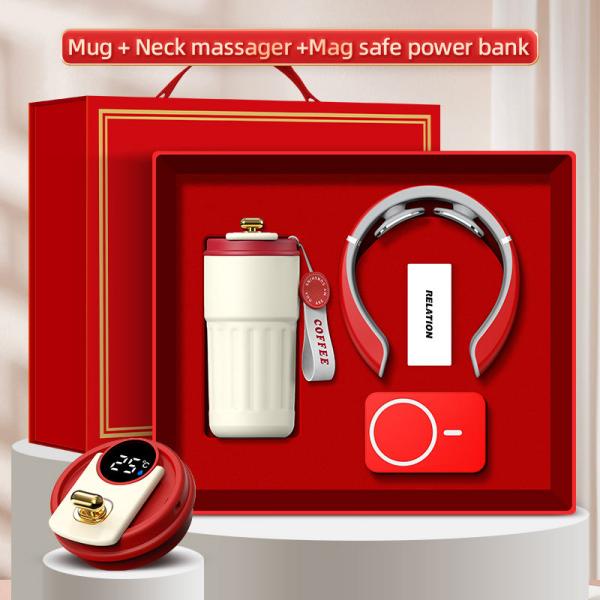 Xüsusi Logo 3-ü 1-də Hədiyyə Qutusu Kupa Masajı Enerji Bankı