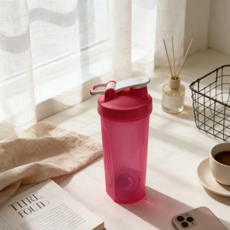 Anti Leak Fitness Plastic Protein Shaker Bottle