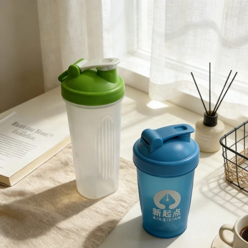 Anti Leak Fitness Plastic Protein Shaker Bottle