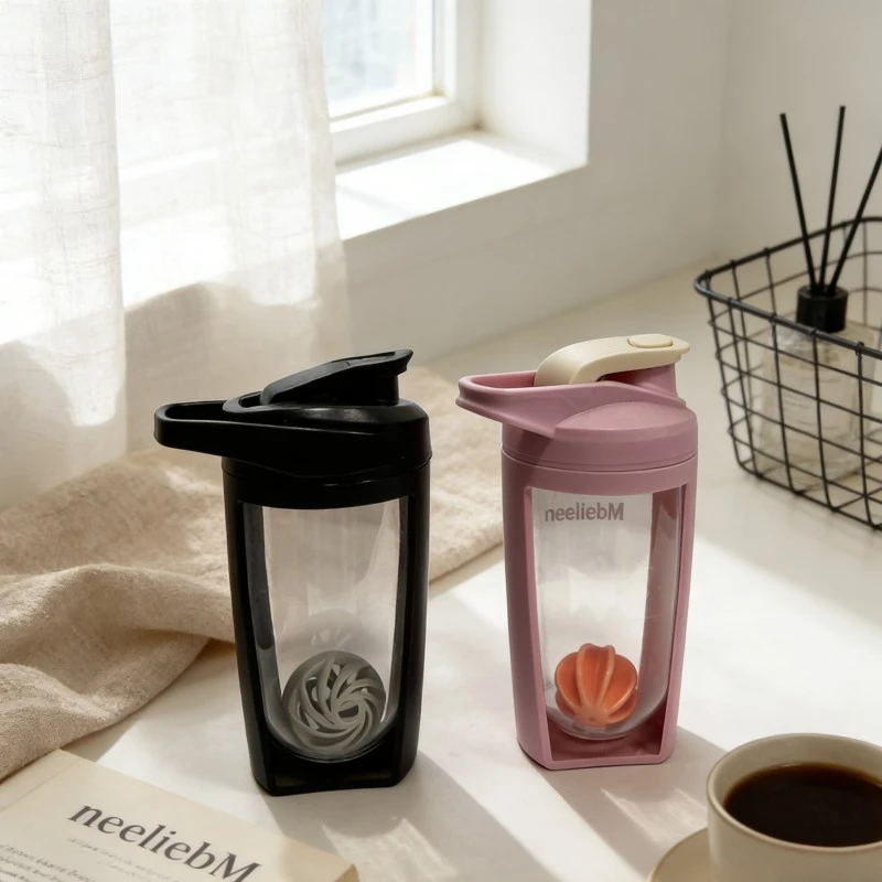 Square Double Wall Protein Shaker Bottles