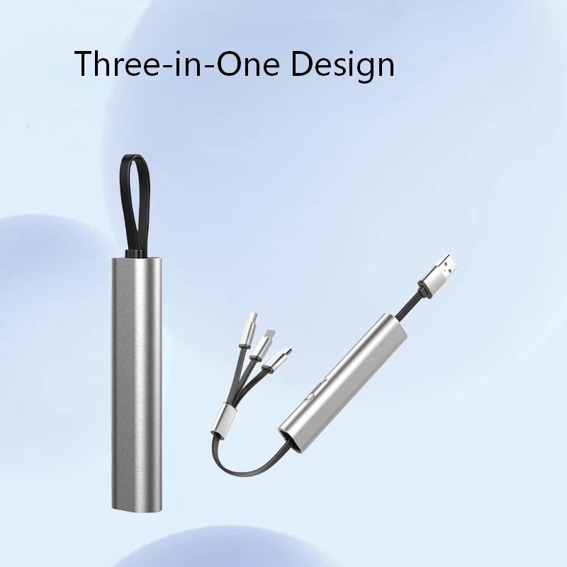 Çəkilə bilən 3-ü 1-də çoxlu USB şarj kabeli