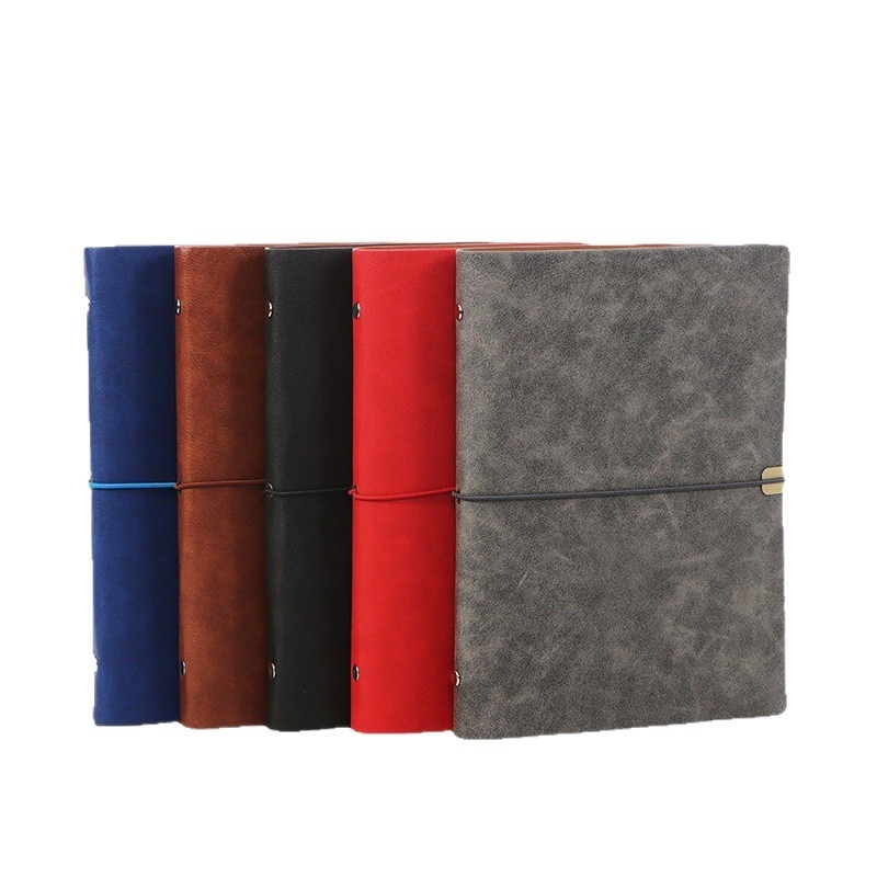 Vintage PU Dəri 6-Ring Bağlayıcı Notebook